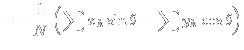 $\displaystyle = -\frac{1}{N} \left(\sum x_k \sin \theta - \sum y_k \cos \theta \right)$